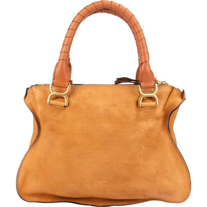 Chloé Brown Leather Marcie Handbag