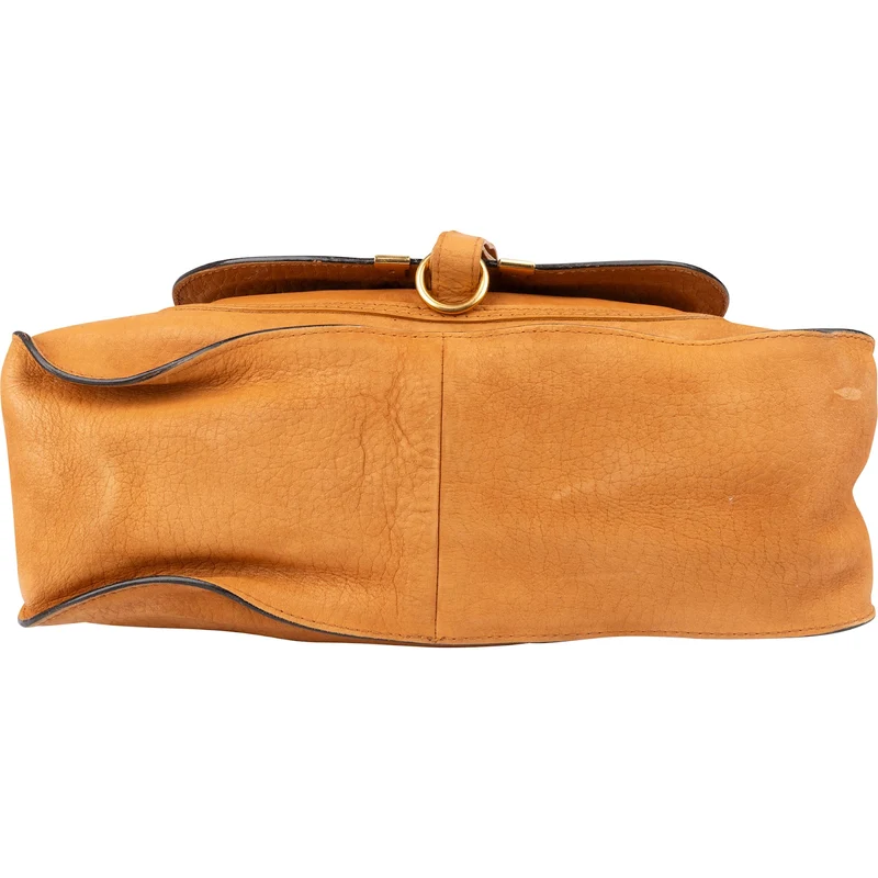 Chloé Brown Leather Marcie Handbag