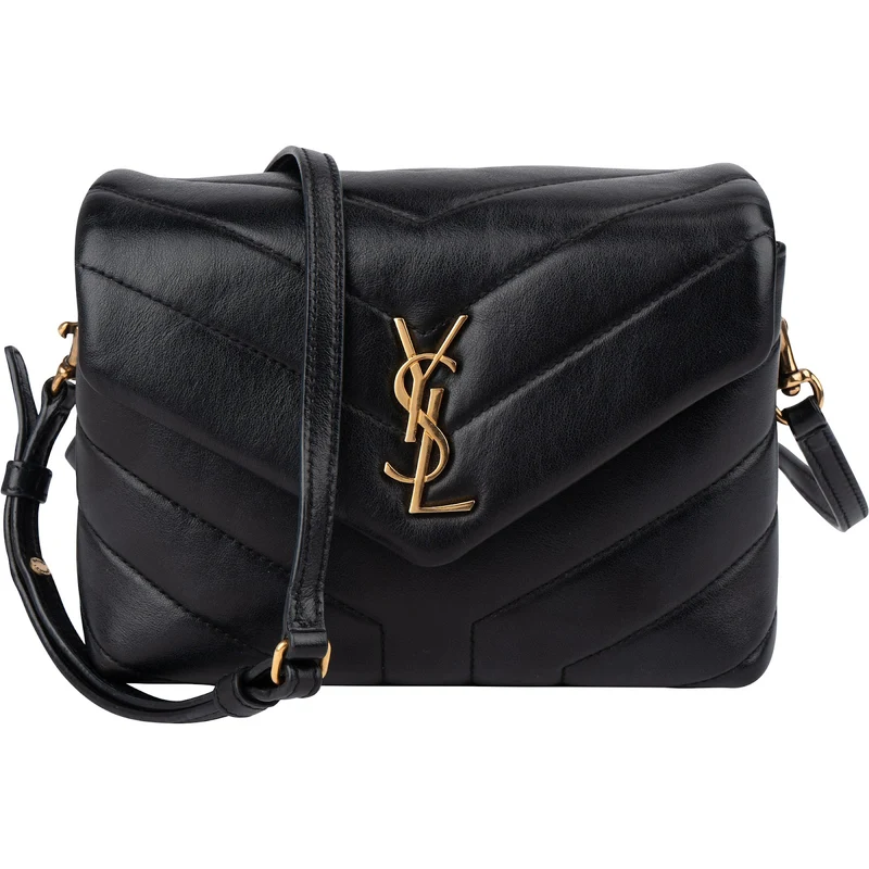 Saint Laurent Quilted Leather Loulou Toy Crossbody Bag
