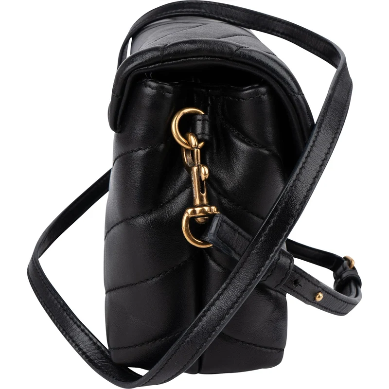 Saint Laurent Quilted Leather Loulou Toy Crossbody Bag