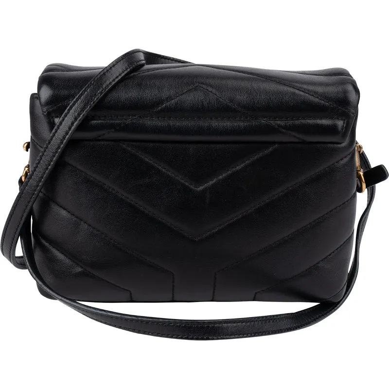 Saint Laurent Quilted Leather Loulou Toy Crossbody Bag