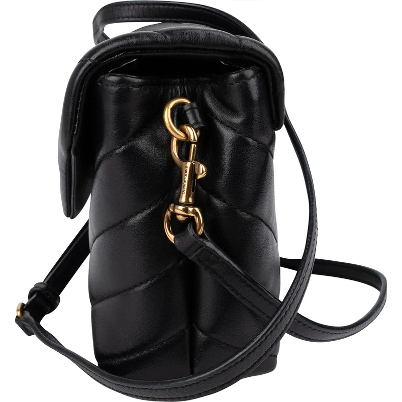 Saint Laurent Quilted Leather Loulou Toy Crossbody Bag