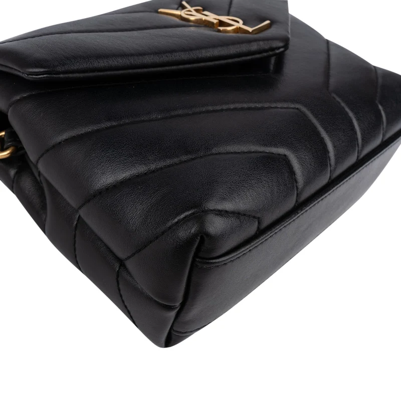 Saint Laurent Quilted Leather Loulou Toy Crossbody Bag