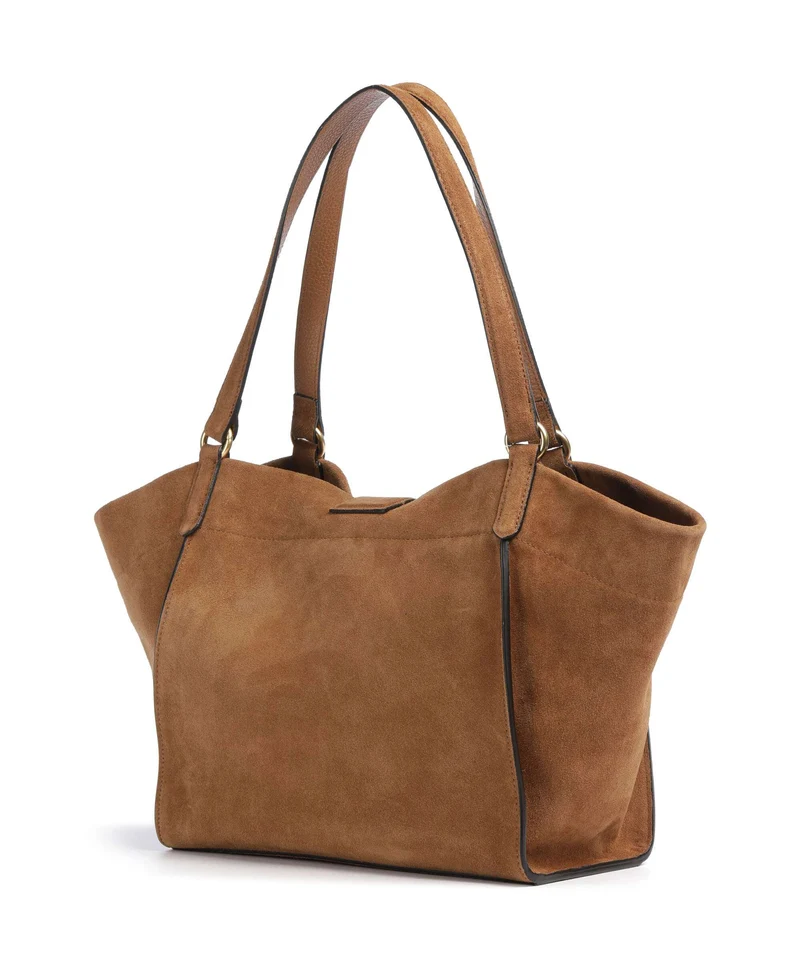 Abro Suede Temi Shopper cuoio