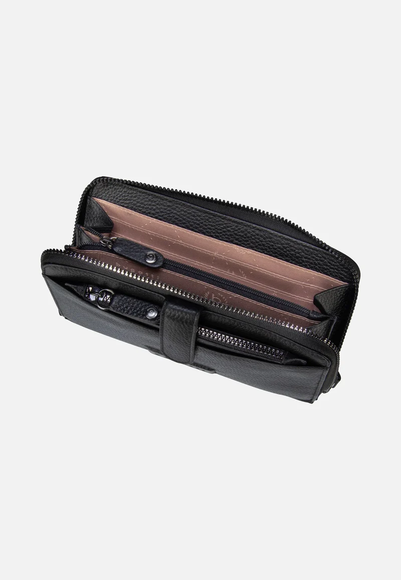 Elsa Long Ladies Zip Key Schwarz - Portemonnaie