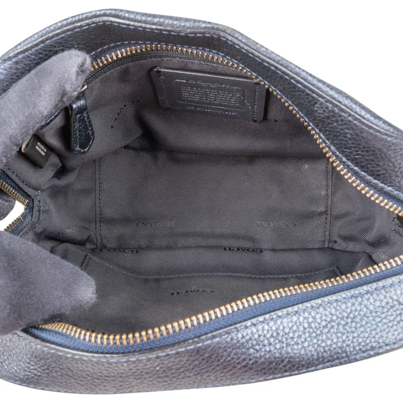 Coach Pebbled Metallic Leather Camera Tassel Crossbody Bag