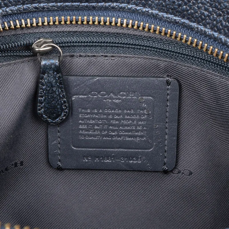 Coach Pebbled Metallic Leather Camera Tassel Crossbody Bag