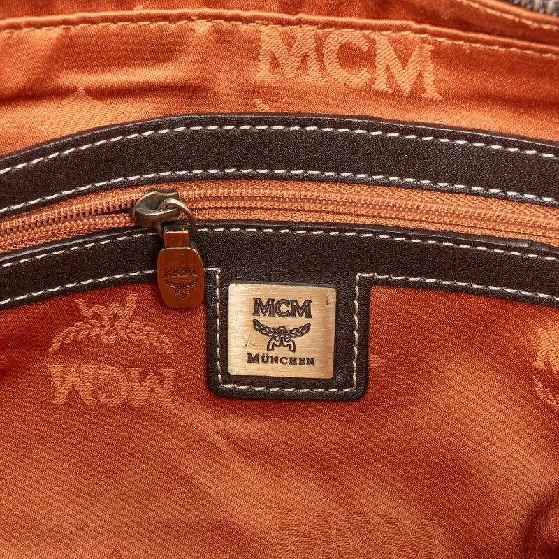 MCM Monogram Visetos Canvas Striped Small Shoulder Bag