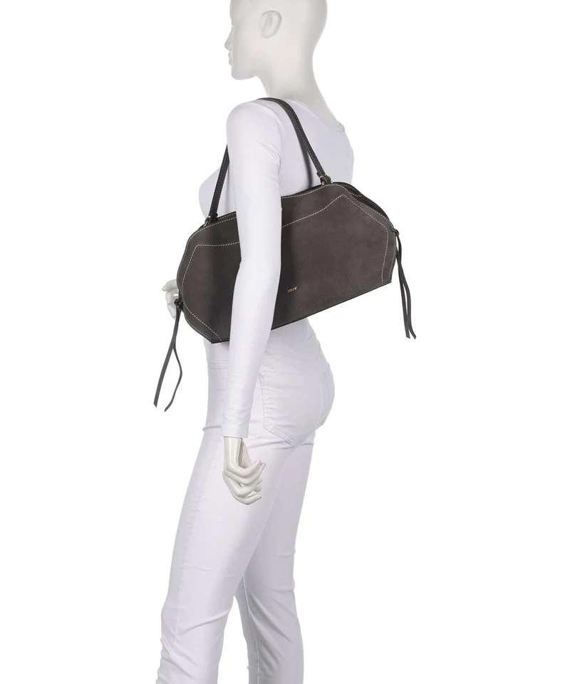 Abro Suede Necessity Small Schultertasche grey