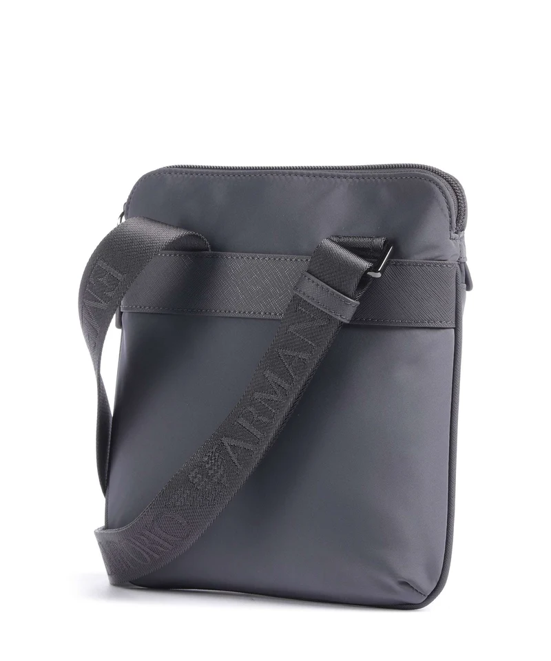 Emporio Armani Nylon Recycled Umhängetasche blackened pearl