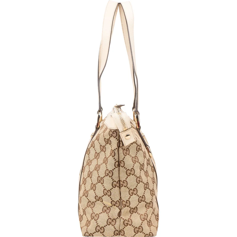 Gucci Monogram GG Canvas Abbey Tote Shoulder Bag