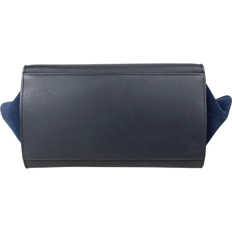 Céline Bicolor Suede Leather Trapeze Handbag