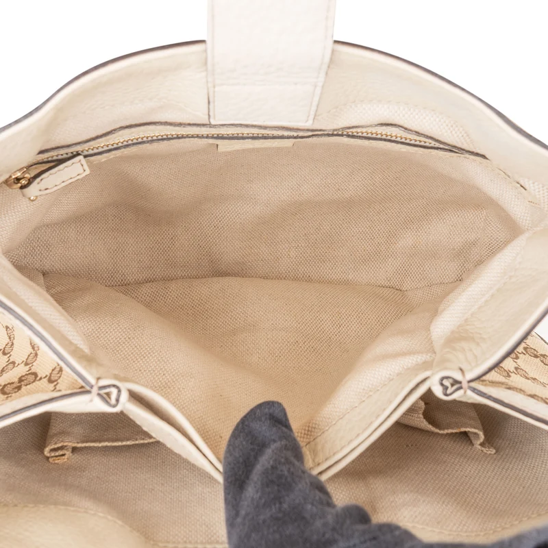 Gucci Monogram GG Canvas Diana Bambus Handle Small Tote Handbag