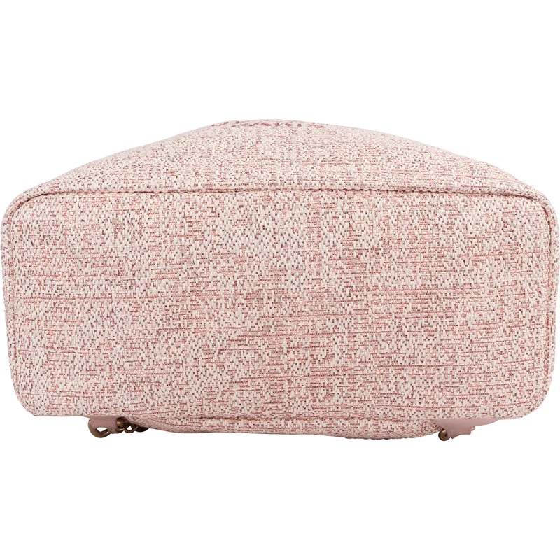Chanel Woven Tweed Deauville Drawstring Bucket Backpack