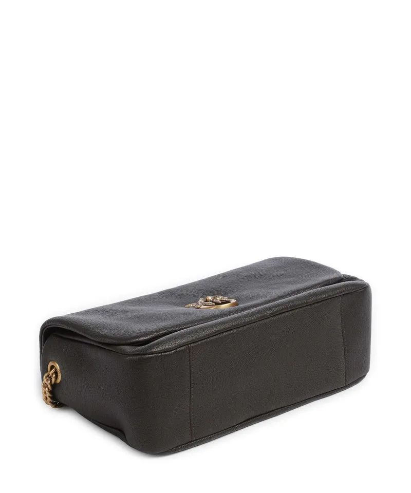Pinko Click Soft Horizontal Chain Schultertasche marrone marasca/antique gold