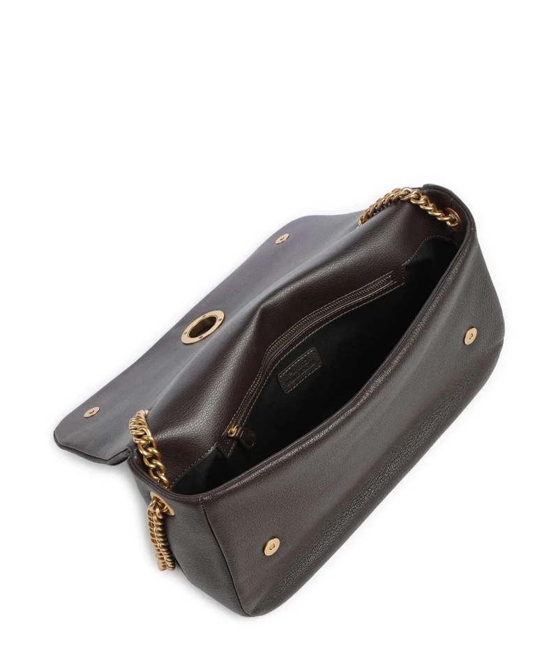 Pinko Click Soft Horizontal Chain Schultertasche marrone marasca/antique gold