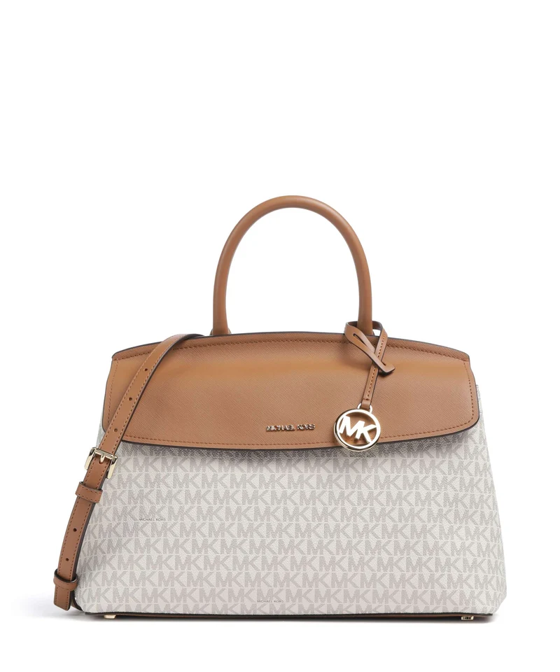 Michael Kors Landry Medium Handtasche vanilla/acorn