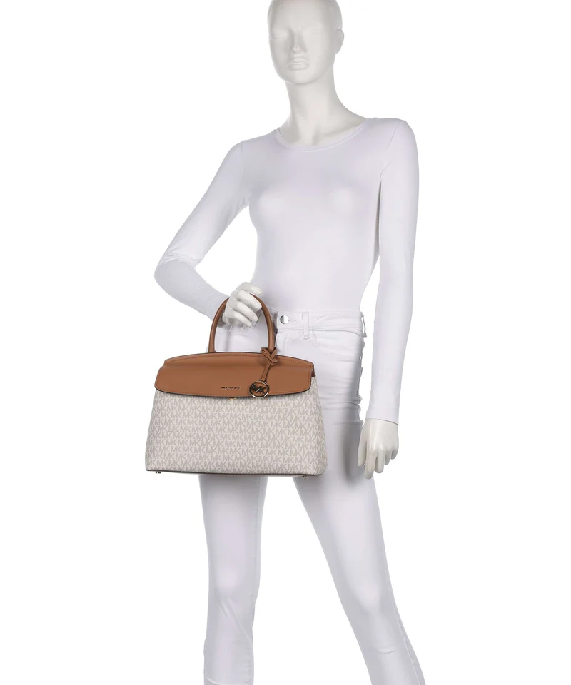 Michael Kors Landry Medium Handtasche vanilla/acorn