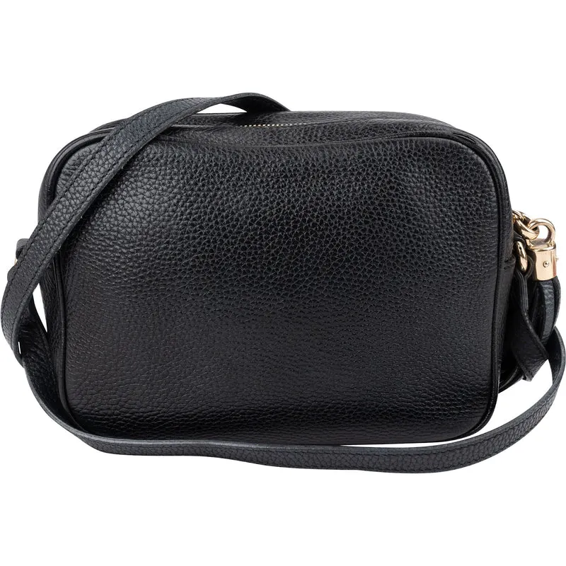 Gucci Black Leather Soho Disco Crossbody Bag