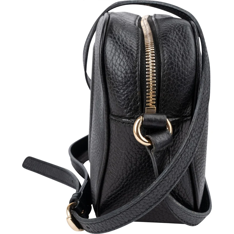Gucci Black Leather Soho Disco Crossbody Bag