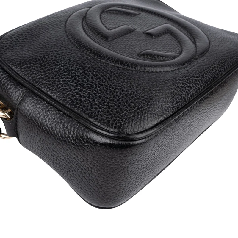 Gucci Black Leather Soho Disco Crossbody Bag
