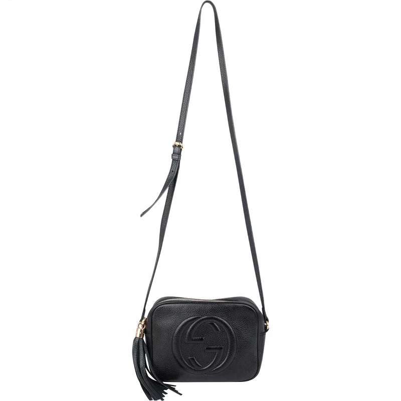 Gucci Black Leather Soho Disco Crossbody Bag