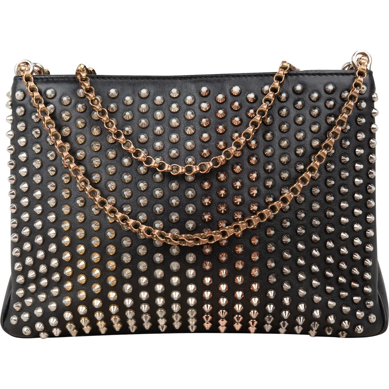 Christian Louboutin Leather Paloma S Spikes Crossbody Bag
