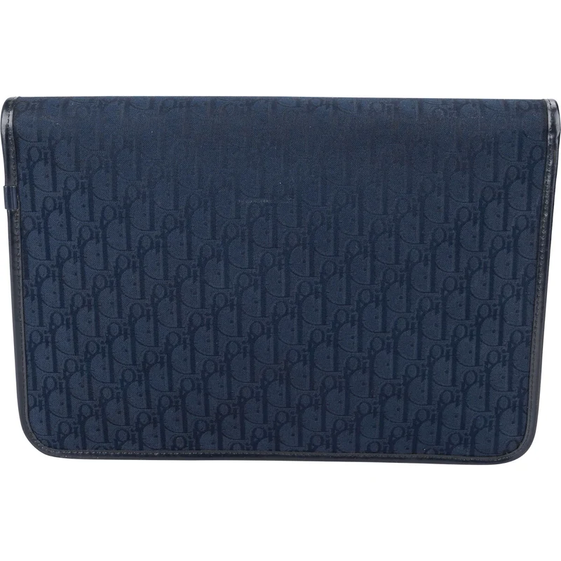 Christian Dior Oblique Jacquard Monogram Envelope Clutch