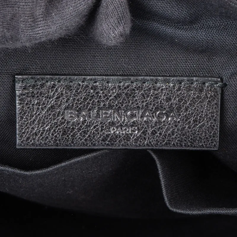 Balenciaga Balck Leather Classic Envelope Clutch