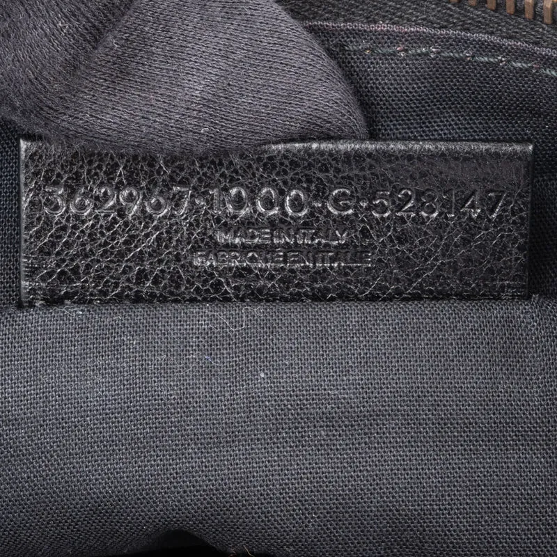 Balenciaga Balck Leather Classic Envelope Clutch