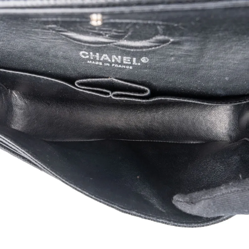 Chanel Quilted Caviar Leather Small Double Flap Shoulder Bag