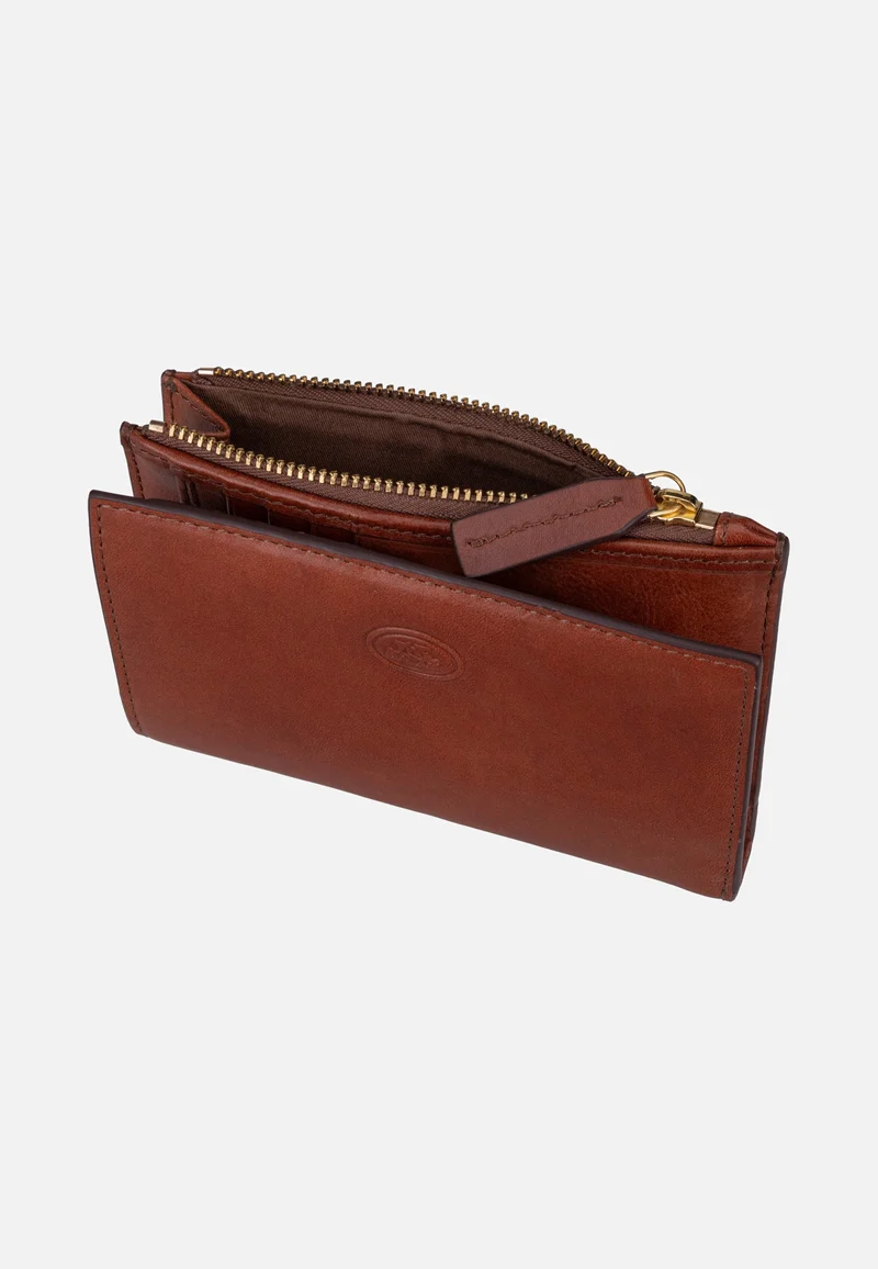 Stodo Medium W/Zip Pocket Marrone/Oro - Portemonnaie