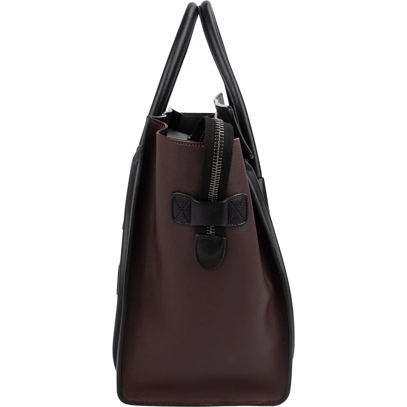 Céline TricolorLeather Luggage Handbag