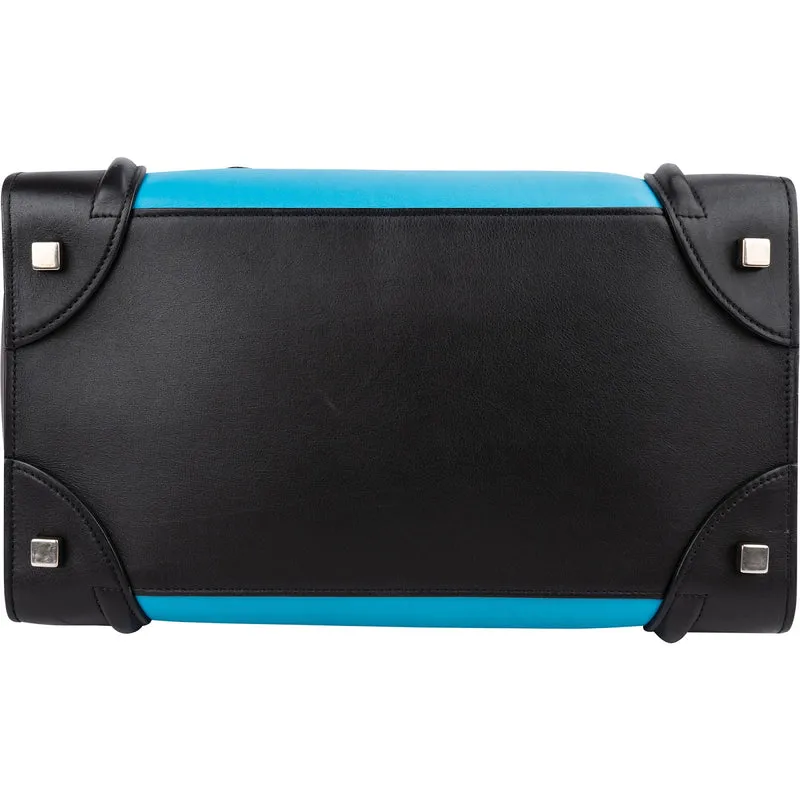 Céline TricolorLeather Luggage Handbag