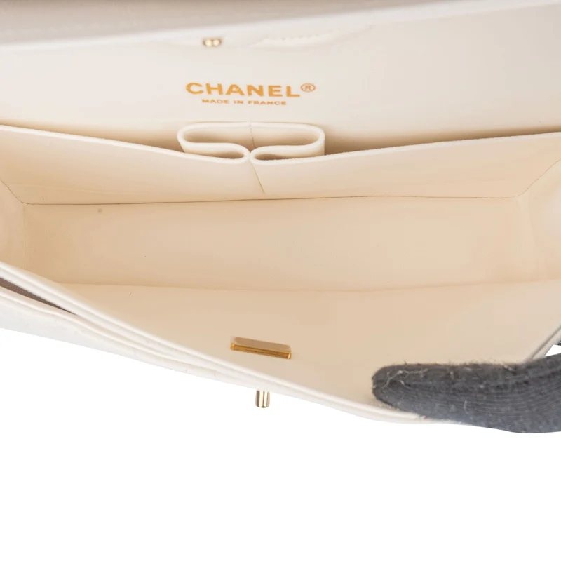 Chanel Quilted Caviar Leather Medium Double Flap Shoulder Bag