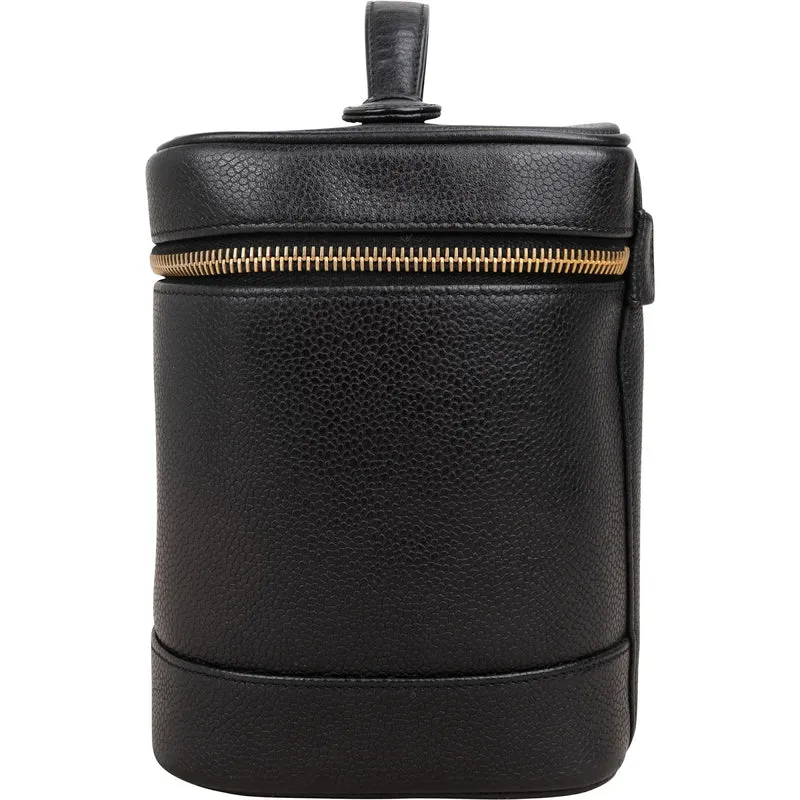 Chanel Caviar Leather CC Vanity Case Handbag
