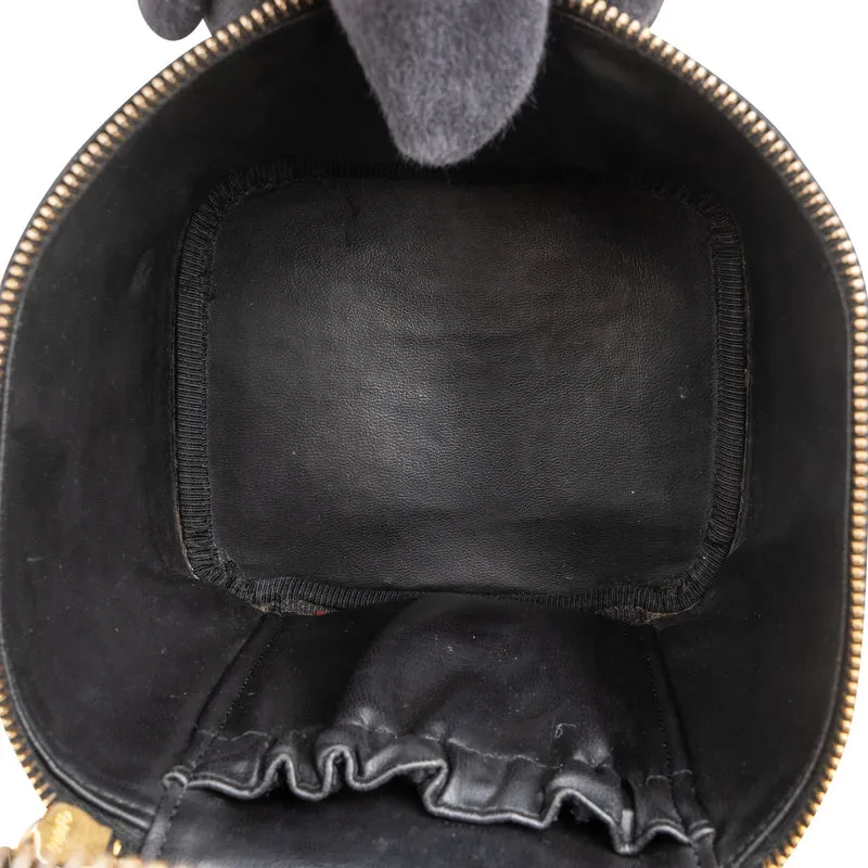 Chanel Caviar Leather CC Vanity Case Handbag