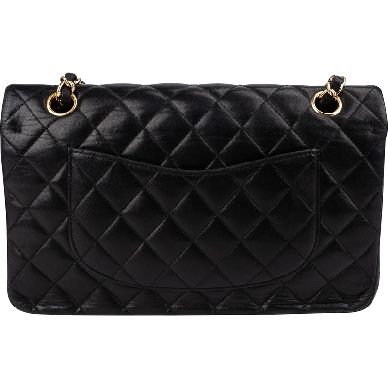Chanel Quilted Lambskin Medium Double Flap Shoulder Bag