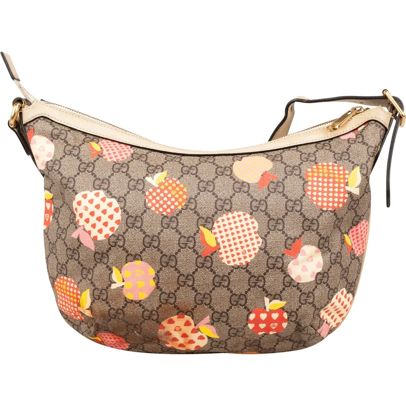 Gucci Monogram GG Supreme Les Pommes Small Crossbody Bag