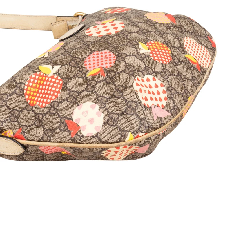 Gucci Monogram GG Supreme Les Pommes Small Crossbody Bag