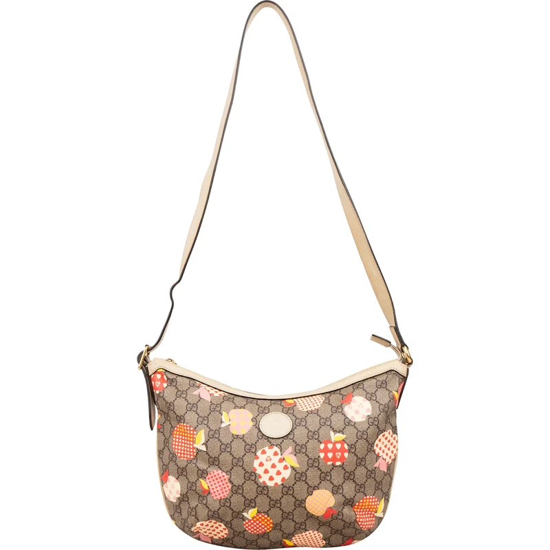 Gucci Monogram GG Supreme Les Pommes Small Crossbody Bag