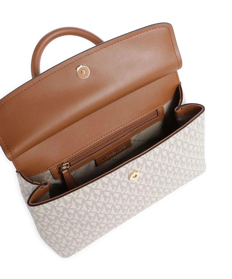 Michael Kors Landry Small Handtasche vanilla/acorn