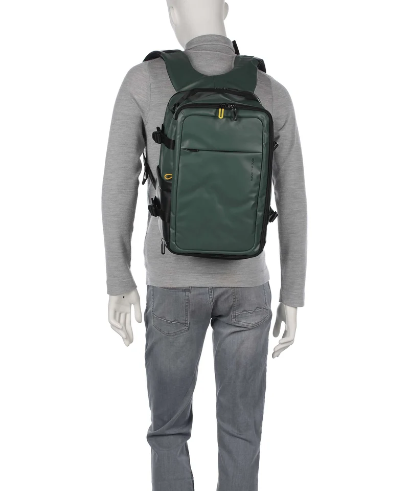 Mandarina Duck Coated Rucksack deep green