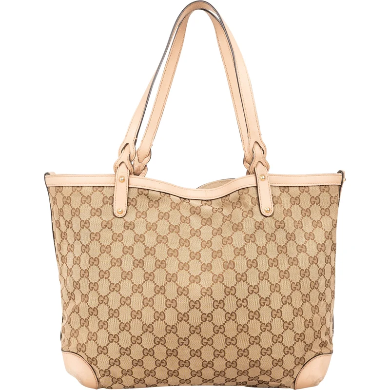 Gucci Monogram GG Canvas Bree Tote Shoulder Bag