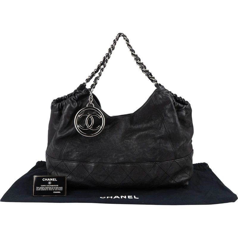 Chanel Calfskin Modern Chain CC Hobo Handbag