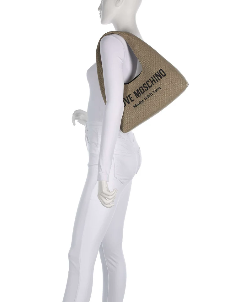 Love Moschino Cargo Canvas Beuteltasche black/gold
