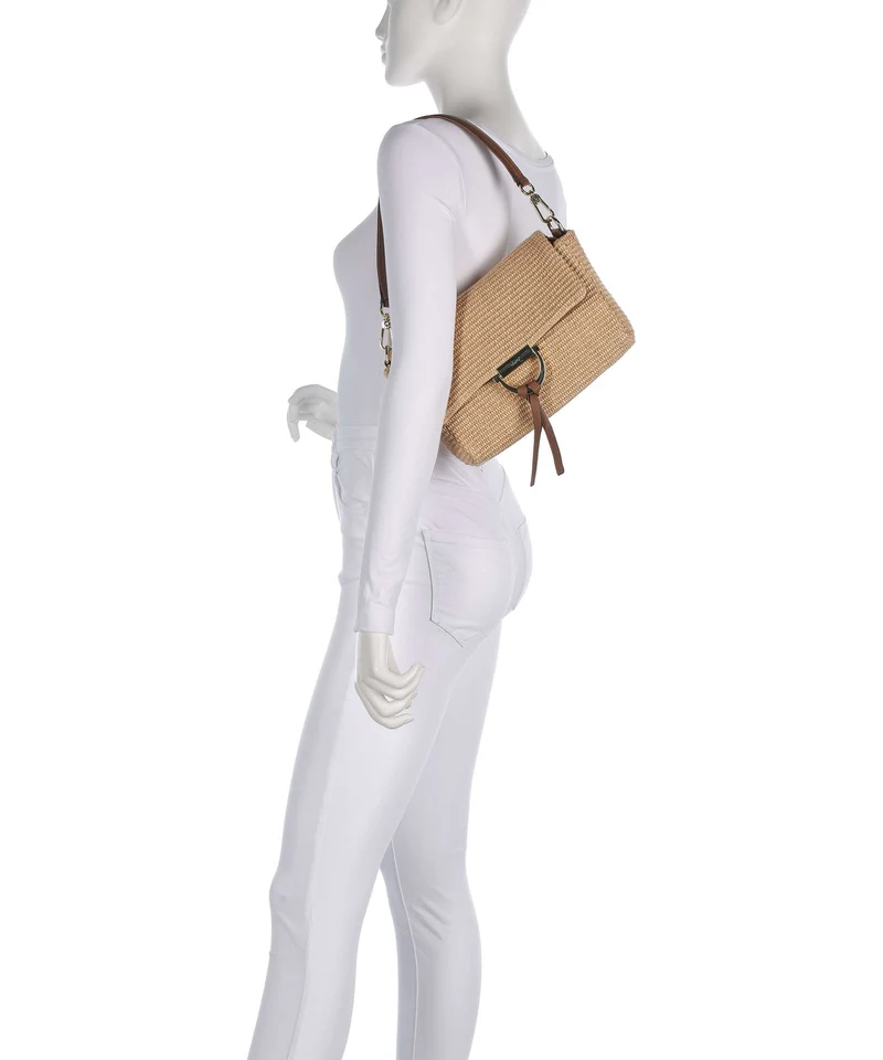 Abro Raffia Classica Temi Schultertasche natural