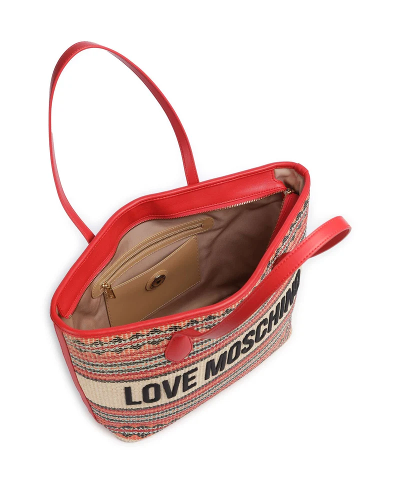 Love Moschino Sunset Stripes Shopper multicolour/red