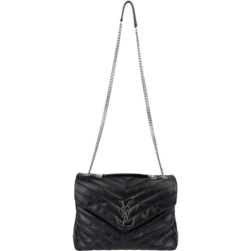 Yves Saint Laurent Quilted Calfskin Loulou Medium Crossbody Bag