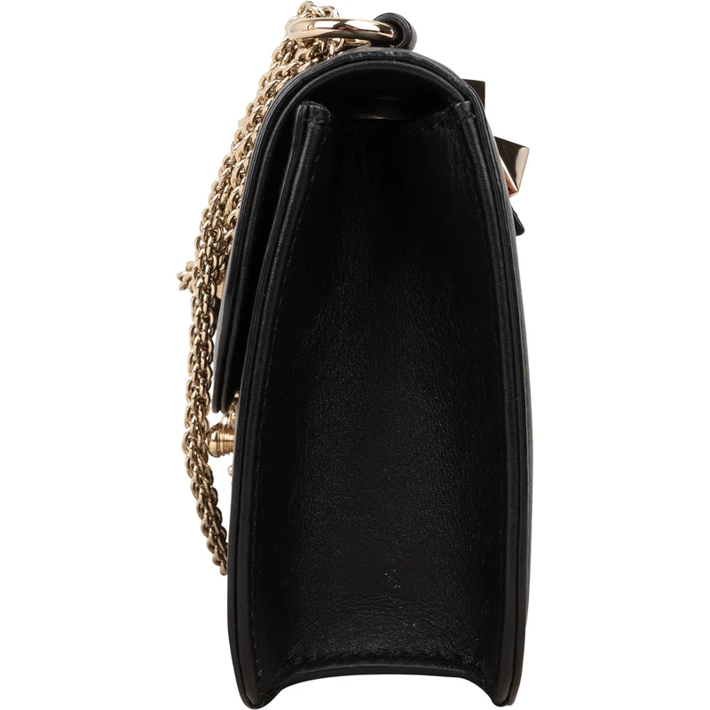 Valentino Garavani Leather Rockstud Glam Lock Flap Crossbody Bag